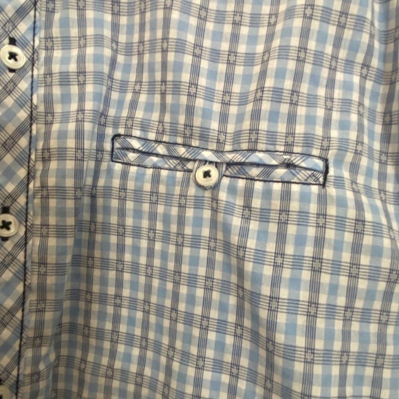 Michael Brandon Blue Lightweight Casual Shirt - Picture 4 of 6